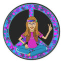 Hippie Chick stickers