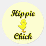 Hippie Chick Stickers