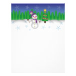 Hippie Christmas Snowman letterhead
