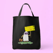 Hippie Dippy Ghost Trick or Treat bag by JeanC_PurpleDucky Hippie Dippy Ghost Trick or Treat bag
