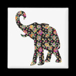 Hippie Elephant magnet