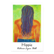 Hippie Fine Art Print by Victoriart Hippie Fine Art Print