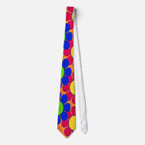 Hippie Flower Power Design Neck Tie