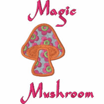 Hippie Flowers Mushroom, Magic Mushroom embroidered shirts by silly_strings Hippie Flowers Mushroom, Magic Mushroom embroidered shirts