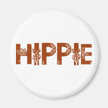 Hippie Fridge Magnet