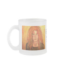 hippie girl art coffee mugs