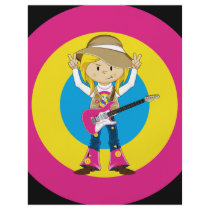 Hippie Girl with Guitar Flyers