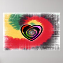 Hippie Heart Poster