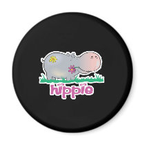 hippie hippo fridge magnets