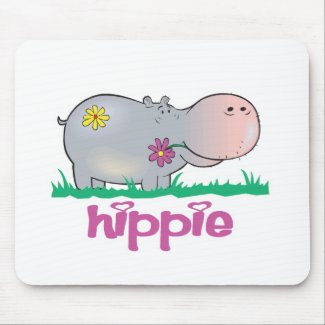 hippie hippo mouse mats