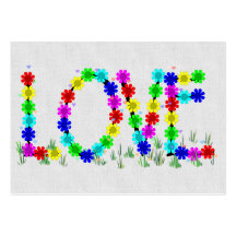 Hippie Love Flowers Business Card