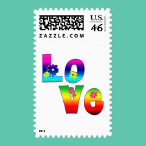 Hippie LOVE stamps