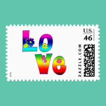 Hippie LOVE stamps