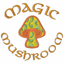 Hippie Paisley Mushroom, Mushroom, Magic embroidered shirts