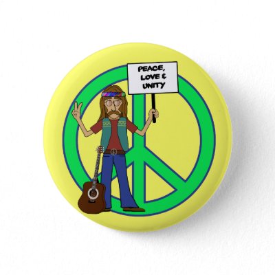amor y paz hippie. Amor y unidad de la paz del