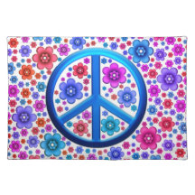 Hippie Peace Sign Place Mats