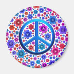 Hippie Peace Sign Refrigerator Magnet