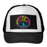 Hippie Peache Sign Trucker Hats