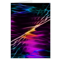 Hippie pink and purple love peace greeting card