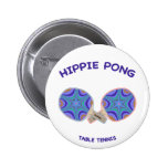 Hippie Pong Ping Pong Pinback Buttons