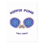 Hippie Pong Ping Pong Postcard