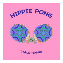 Hippie Pong Ping Pong Print