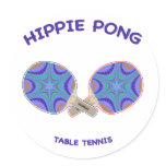 Hippie Pong Ping Pong Stickers