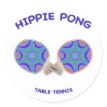 Hippie Pong Ping Pong Stickers