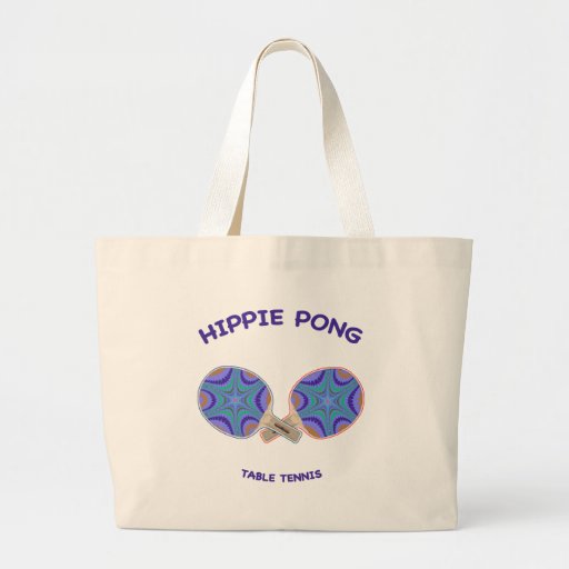 Hippie Pong Ping Pong Tote Bags