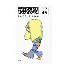 Hippie Postage Stamps