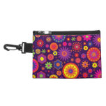 Hippie Purple Rainbow Flowers Accessories Bag