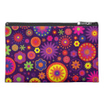 Hippie Purple Rainbow Flowers Travel Accessories Bag