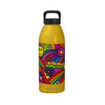 Hippie Rainbow Pattern Drinking Bottle