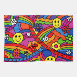Hippie Rainbow Pattern Towels