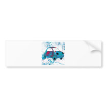 Hippie Retro Car Buggy Bumper Stickers