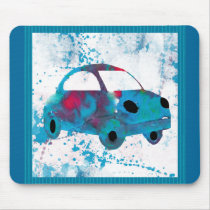 Hippie Retro Car Buggy Mouse Pad