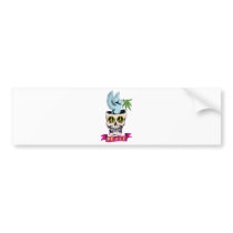 hippie retro peace skull vector art bumper stickers