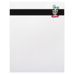 hippie retro peace skull vector art customized letterhead