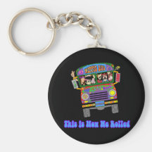 Hippie School Bus Key Chains