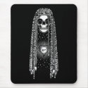 Hippie Skull of Love mousepads