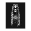 Hippie Skull of Love postcards