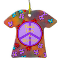 Hippie T-shirt Ornament