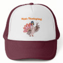 Hippie Thanksgiving turkey hats