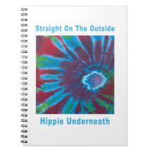 Hippie Tie Dye Spiral Note Books