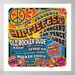 Hippiefest Concert Poster posters