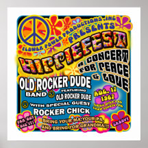 Hippiefest Concert Poster