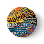 Hippiefest Concert Poster buttons