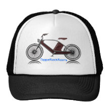 HippieRockRoots bicycle Trucker Hat