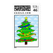 Hippie's Happy Christmas Tree postage by kchippie Hippie's Happy Christmas Tree postage