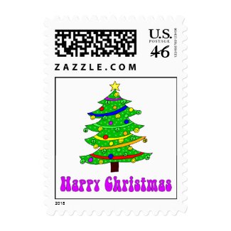 Hippie's Happy Christmas Tree stamp